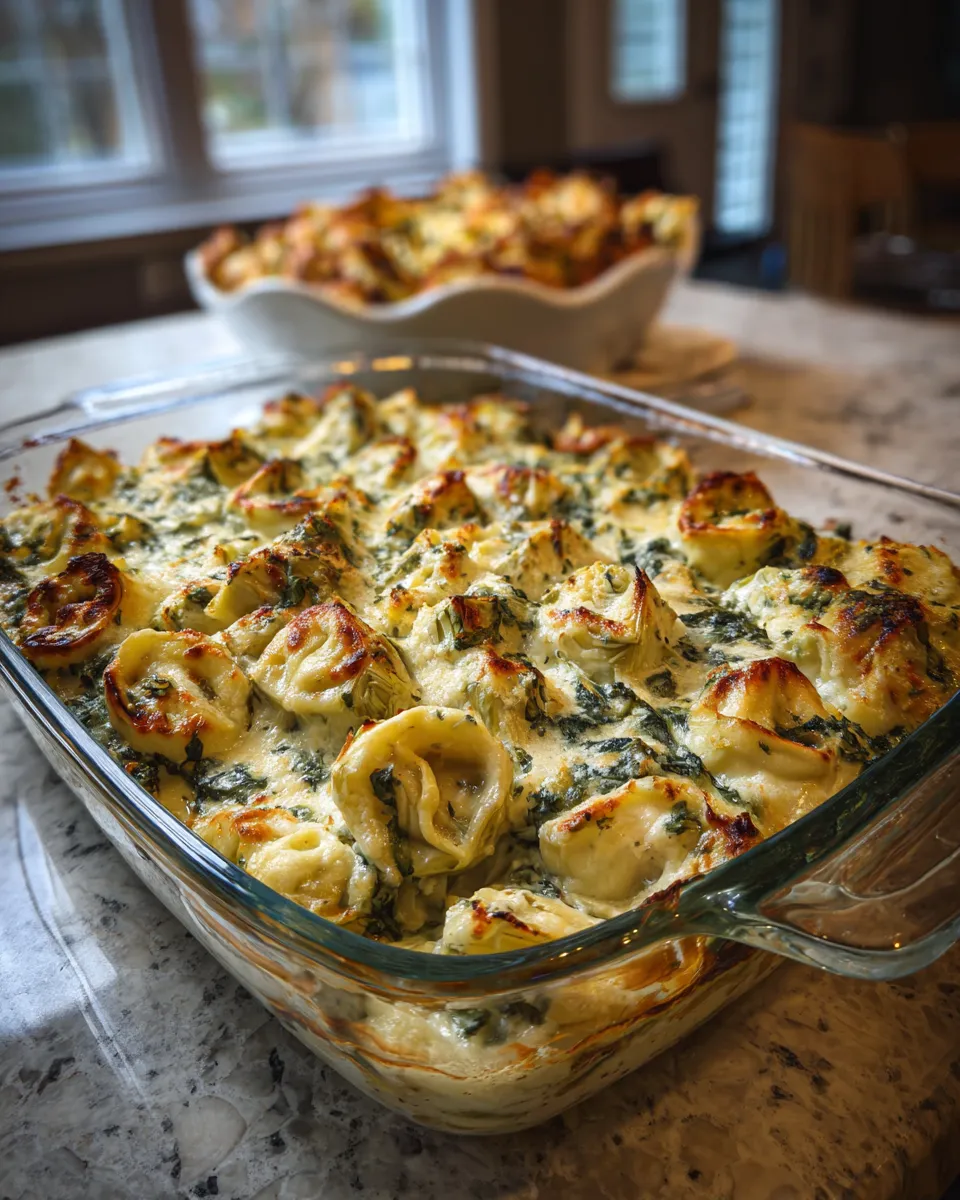 Indulgent Creamy Spinach Artichoke Tortellini for a Delicious Family Meal